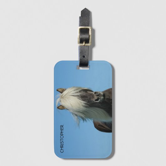 Personalisierter Gepäckträger Gepäckanhänger (Vorderseite Vertikal)