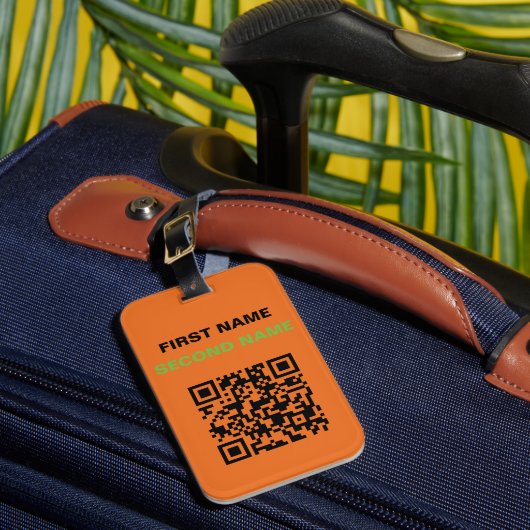 Personalisierter Gepäckträger Gepäckanhänger (Vorderseite Insitu 1)