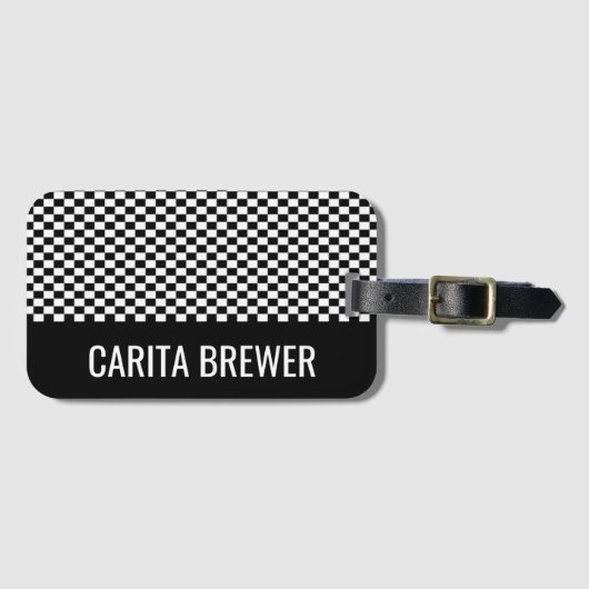 Personalisierter Gepäckträger Gepäckanhänger (Vorderseite (Horizontal))