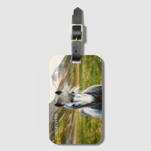 Personalisierter Gepäckträger Gepäckanhänger (Vorderseite Vertikal)