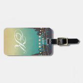 Personalisierter Gepäckträger Tag Beach Sunset Pal Gepäckanhänger (Vorderseite horizontal)