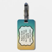 Personalisierter Gepäckträger Tag Beach Sunset Pal Gepäckanhänger (Rückseite vertikal)