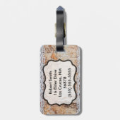 Personalisierter Gepäckträger TagLand Stallholz La Gepäckanhänger (Rückseite vertikal)