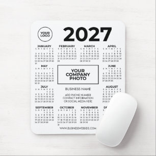 Personalisierter Geschäfts-Kalender 2027 Mousepad