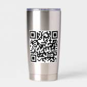 Personalisierter Geschäftslogo-QR-Code Werbeartike Thermobecher (Rückseite)