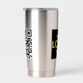 Personalisierter Geschäftslogo-QR-Code Werbeartike Thermobecher (Rechts)