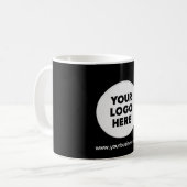 Personalisierter Geschäftslogo Werbe- Zweifarben-K Kaffeetasse (Vorderseite Links)