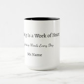 Personalisierter Geschenkbecher für Lehrer Tasse (Zentrum)