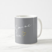 Personalisierter Geschenkname Modern Kaffeetasse (VorderseiteRechts)