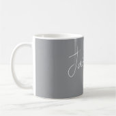Personalisierter Geschenkname Modern Kaffeetasse (Links)