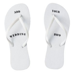 personalisierter Geschenkstrand, Hochzeit, Flitter Badesandalen
