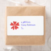 Personalisierter Geschenkumbauaufkleber -- (Insitu)