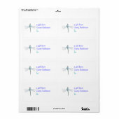 Personalisierter Geschenkumbauaufkleber -- Libelle (Vorne)