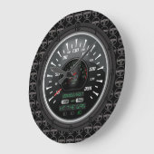 Personalisierter Geschwindigkeitsmesser Große Wanduhr (Winkel)