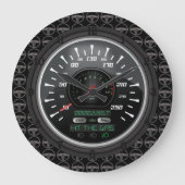 Personalisierter Geschwindigkeitsmesser Große Wanduhr (Vorderseite)