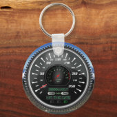 Personalisierter Geschwindigkeitsmesser trifft den Schlüsselanhänger (Vorderseite)