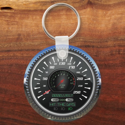 Personalisierter Geschwindigkeitsmesser trifft den Schlüsselanhänger (Vorderseite)