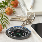 Personalisierter Geschwindigkeitsmesser trifft den Schlüsselanhänger (Seite)