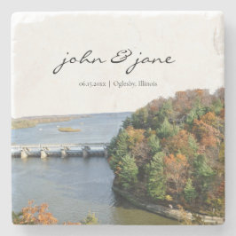 Personalisierter Gestank Illinois Staat Park Steinuntersetzer