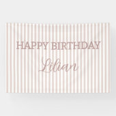 Personalisierter gestreifter Hintergrund individue Banner (Horizontal)