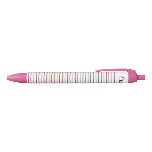 Personalisierter gestreifter Stift (Oberseite)