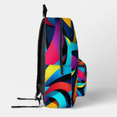 Personalisierter gestreiftes Rucksack in Regenboge (Links)