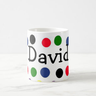 Personalisierter getupfter Becher Kaffeetasse
