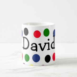 Personalisierter getupfter Becher Kaffeetasse