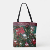 Personalisierter Gewerkschaft Weihnachtsbaum Bahnh Tasche (Rückseite)