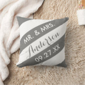 Personalisierter Gewindekissen / Graut Kissen (Decke)