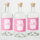 Personalisierter Gin-Aufkleber Alkoholflaschenetikett (Flaschen)