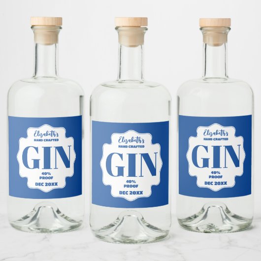 Personalisierter Gin-Aufkleber Alkoholflaschenetikett (Flaschen)