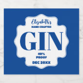 Personalisierter Gin-Aufkleber Alkoholflaschenetikett (Einzelnes Label)