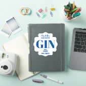 Personalisierter Gin-Aufkleber Aufkleber (iPad Hülle)
