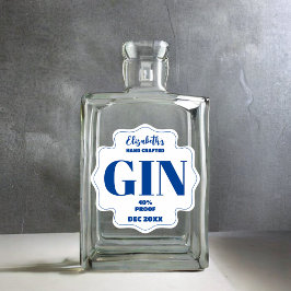 Personalisierter Gin-Aufkleber Aufkleber