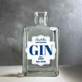 Personalisierter Gin-Aufkleber Aufkleber