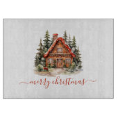 Personalisierter Gingerbrett Weihnachtsfeiertag Schneidebrett (Vorderseite)