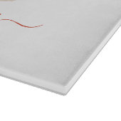 Personalisierter Gingerbrett Weihnachtsfeiertag Schneidebrett (Ecke)