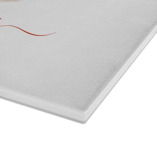 Personalisierter Gingerbrett Weihnachtsfeiertag Schneidebrett (Ecke)