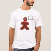 Personalisierter Gingerbrot-Mann T-Shirt (Vorderseite)