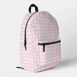 Personalisierter Gingham-Gingham Bedruckter Rucksack