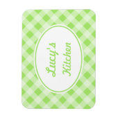 Personalisierter Gingham-Magnet Magnet (Vertikal)