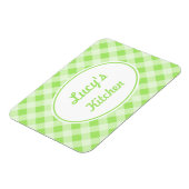 Personalisierter Gingham-Magnet Magnet (Linke Seite)