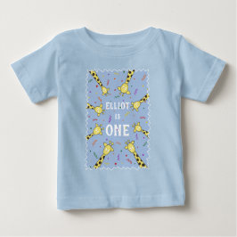Personalisierter Giraffe-T - Shirt für Baby oder K