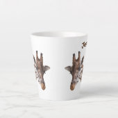 Personalisierter Giraffenname Milchtasse (Vorderseite)