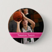Personalisierter Girl Sport Button (Vorderseite)