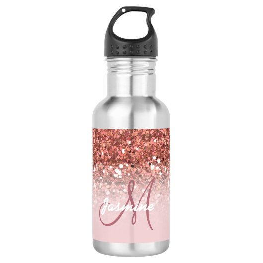 Personalisierter Girly Edelstahlflasche (Vorderseite)