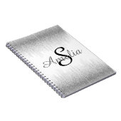 Personalisierter Girly Glitzer-Glitzern-Name Notizblock (Rechte Seite)