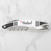 Personalisierter Glam-Brautjungfer-Korkenzieher-We Kellnermesser (Rückseite)