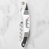 Personalisierter Glam-Brautjungfer-Korkenzieher-We Kellnermesser (Vorderseite)